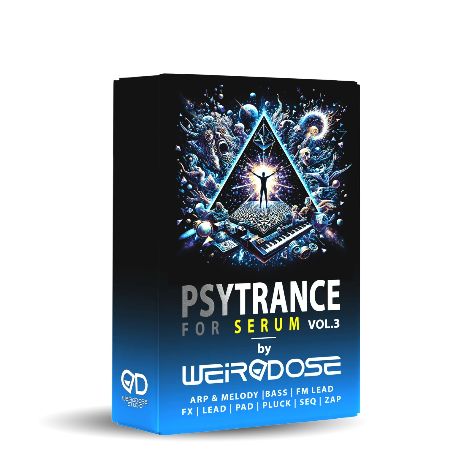 Box image of Weirddose Psytrance Serum Presets Vol. 3