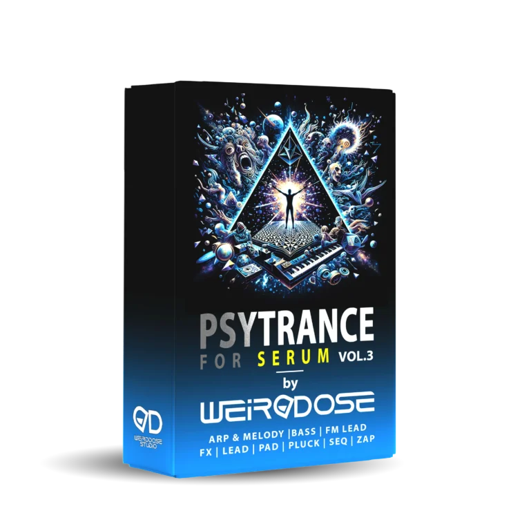 Box image of Weirddose Psytrance Serum Presets Vol. 3